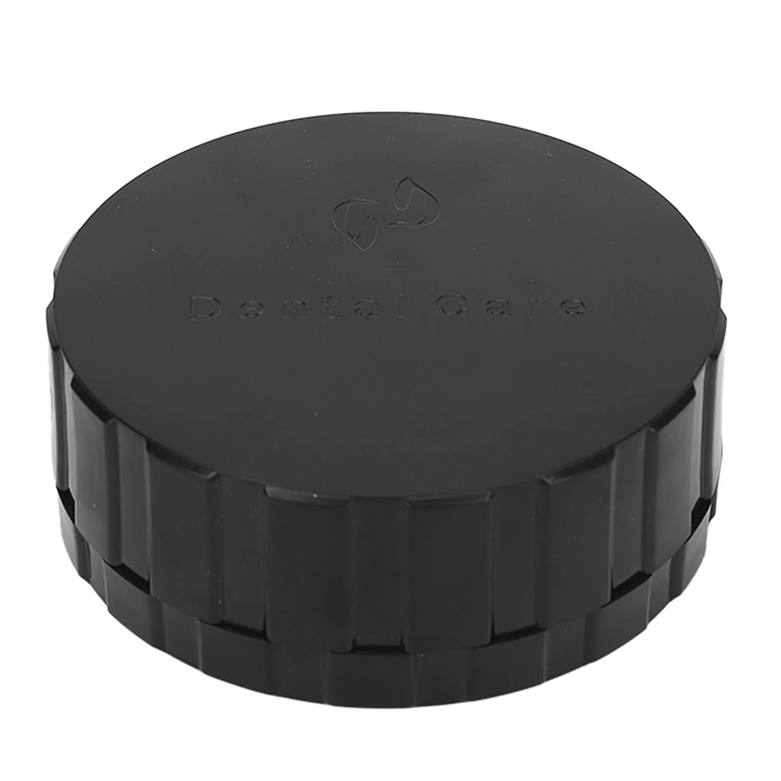 

Denture Veneer Processing Box Round Shape Reusable Black Denture Storage Box with Spare Pad Black Denture Storage Box