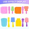 DIY Ice Cream Playdough Mold Plastics Play Dough Accessories For Children Kids Cute Animal Popsicle Plasticine Clay Mould Toys 2