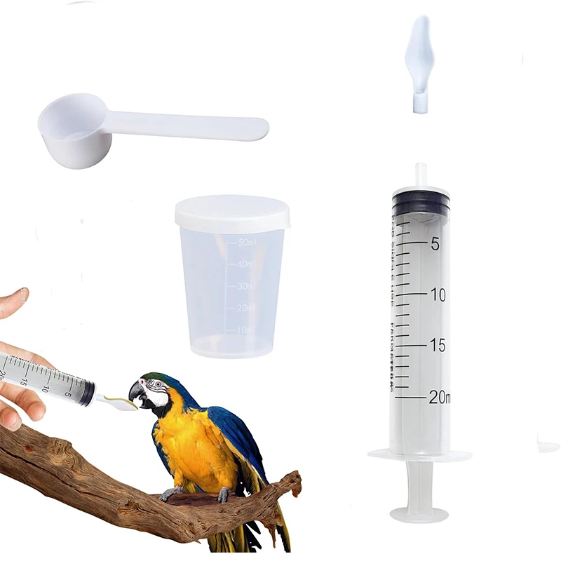 Bird Feeding Spoon Feeder Baby Bird Parrot Water Medicine Feeding Spoons Liquid Food Scoop Small Pets Tools parrot feeder