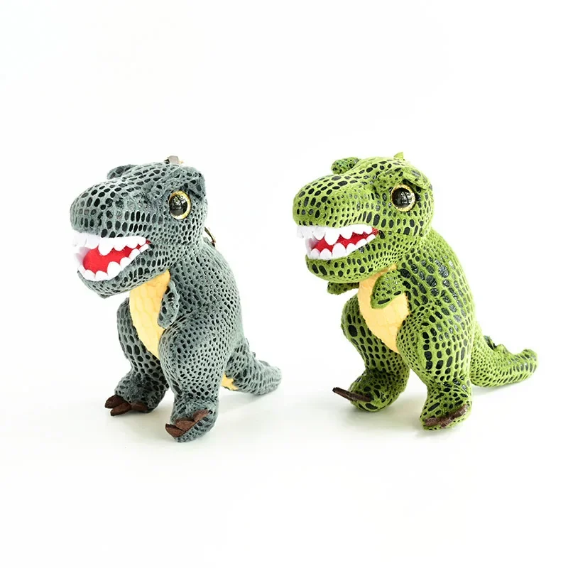 

Fashion Domineering Tyrannosaurus Rex Plush Toy Keychain Cartoon Doll Bag Pendant Jewelry Exquisite Fun Christmas Birthday Gift