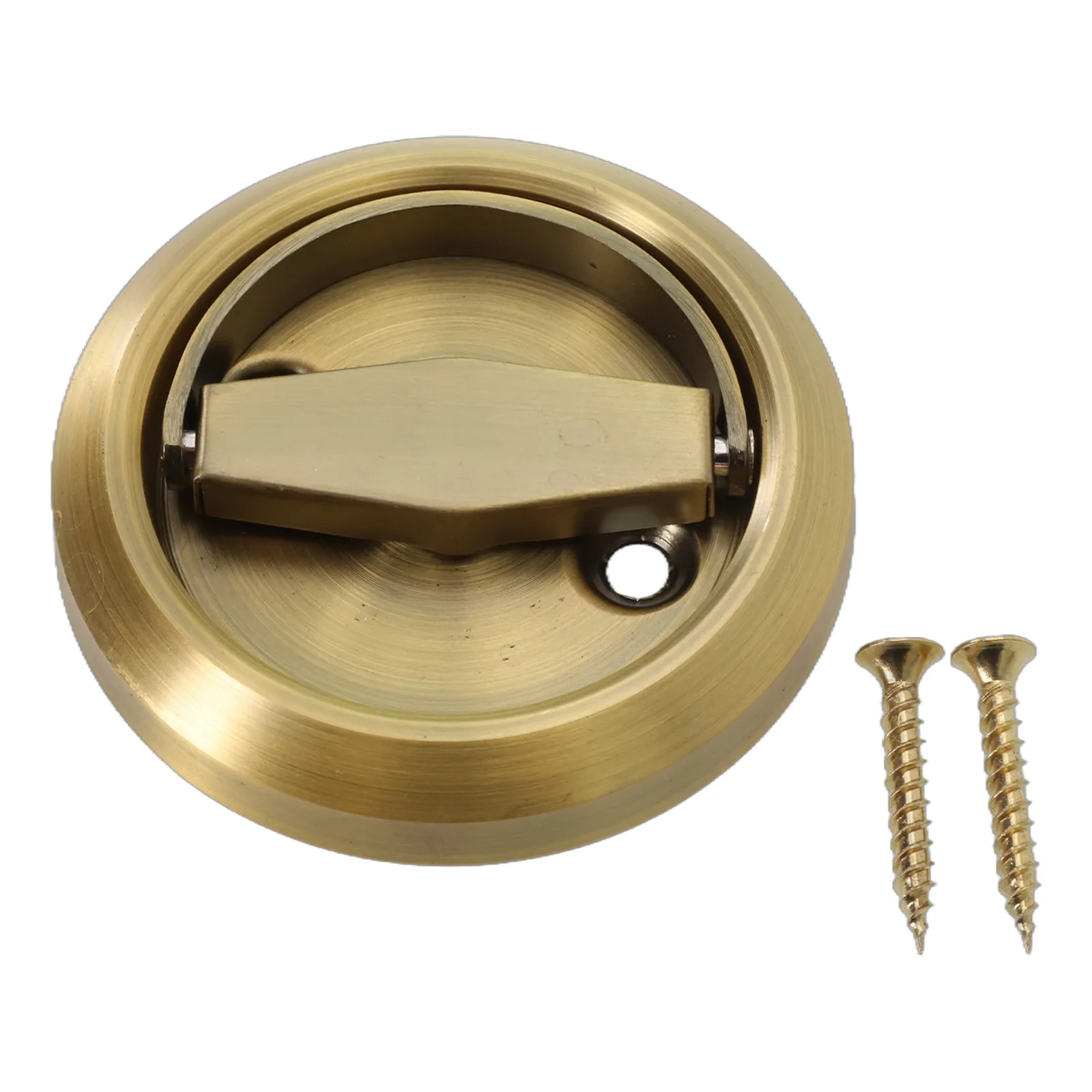 304 Stainless Steel Invisible Door Lock TV Background Wall Lock Room Door Round Pull Ring For Fireproof Doors Wardrobe Drawers electronic door lock