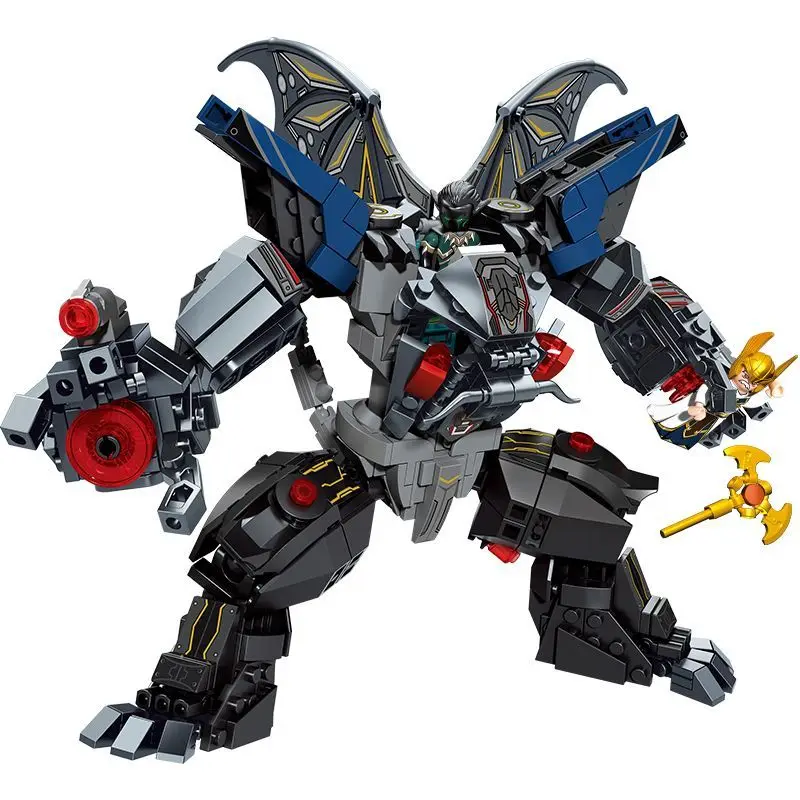 

New 657PCS Military Transformation Robot Building Blocks Defense Mecha Boy Assembled Transformation Role Play DIY Toy Gift