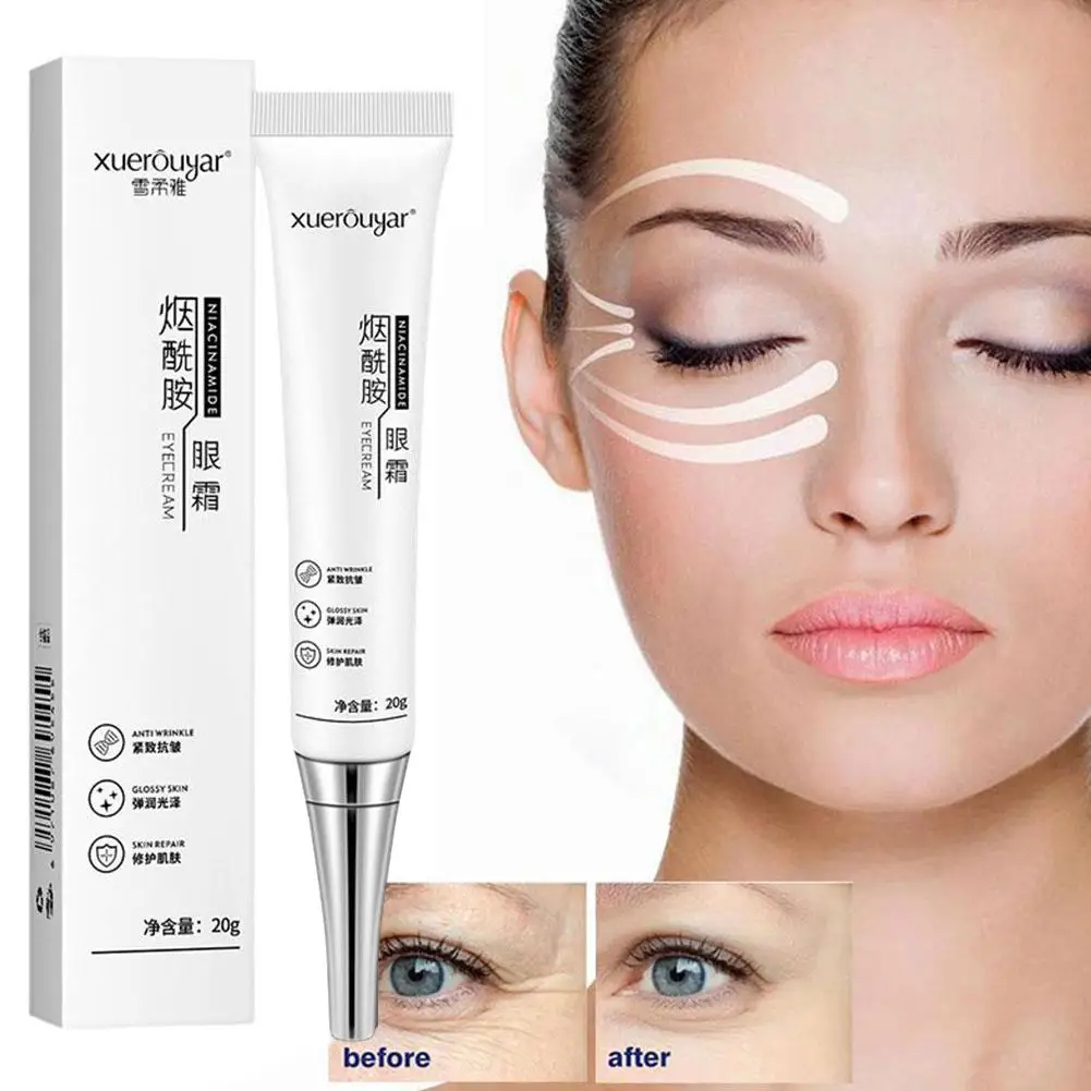 

Nicotinamide Anti Dark Circle Eye Cream Peptide Removal Care Tightening Puffiness Skin Aging Bags Health Eye Beauty Anti Wr U8O1