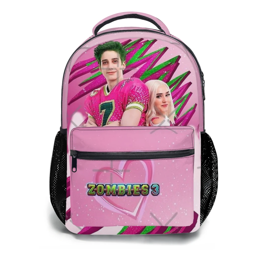 Zombies 3 - Zed and Addison Magic Printed Lightweight Casual Children's Schoolbag Youth Backpack Anime Cartoon Schoolbag