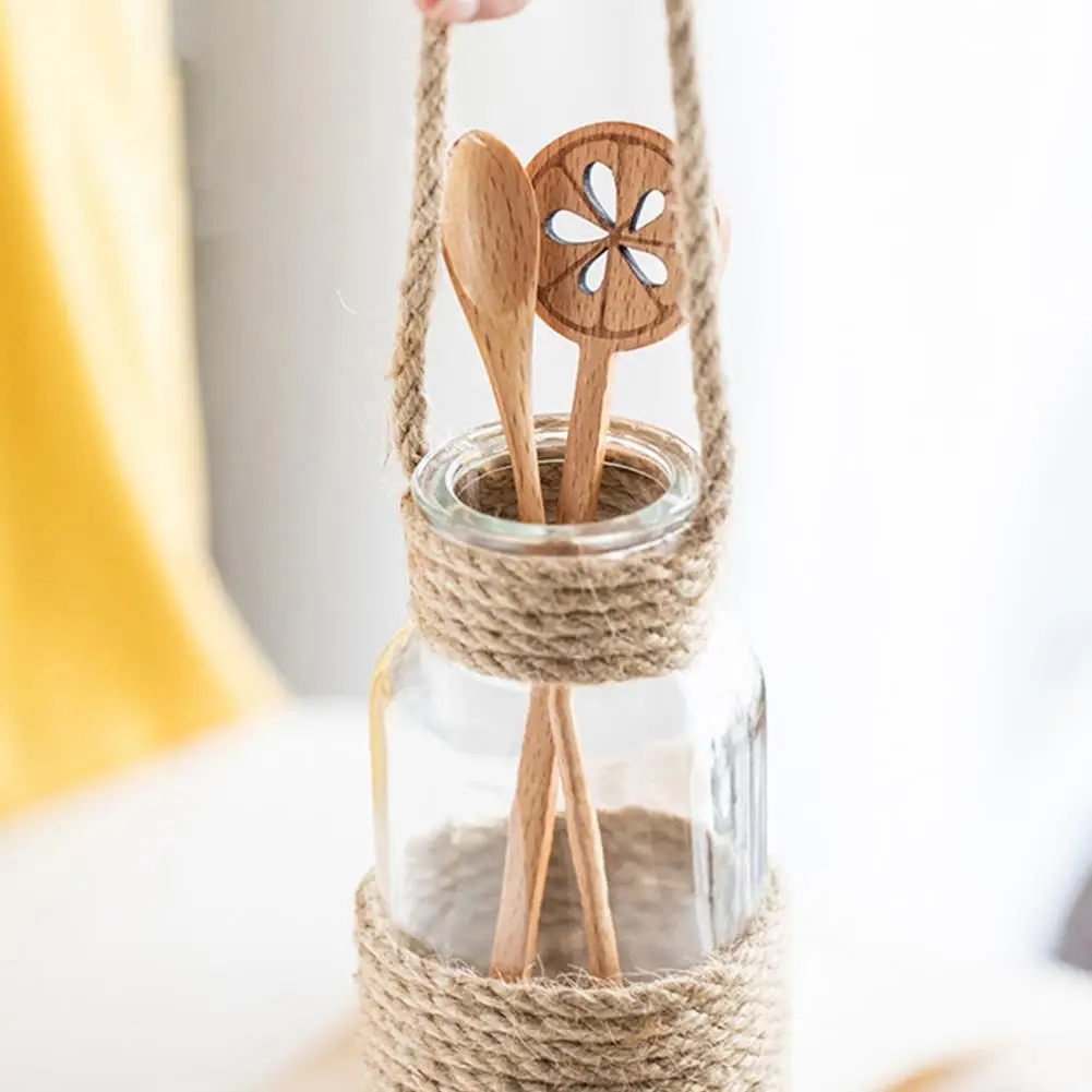 Lightweight Good Wooden Twig Shaped Mixing Spoon 2 Styles Stirring Spoon BPA Free for Household