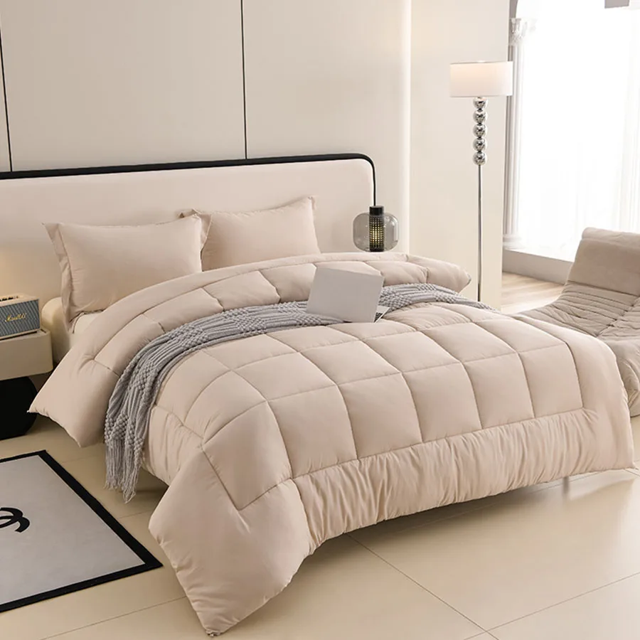 שמיכת מלון חמישה כוכבים בסגנון קטיפה, סופר חם מעובה מאוד חורף סמיך מיקרופייבר, קפיץ שמיכת סמיכה גדולה נוספת.