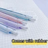 4Pcs 0.5/0.7mm Automatic Pencil Elementary School Activity Pencil High Aesthetic Value Colored Transparent Pen Holder 3