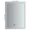 LED Bathroom Mirror Anti-Fog Bathroom Mirror, Wall Mounted Lighted Vanity Mirrors for Wall with 3 Colors Dimmable, Touch Switch 5