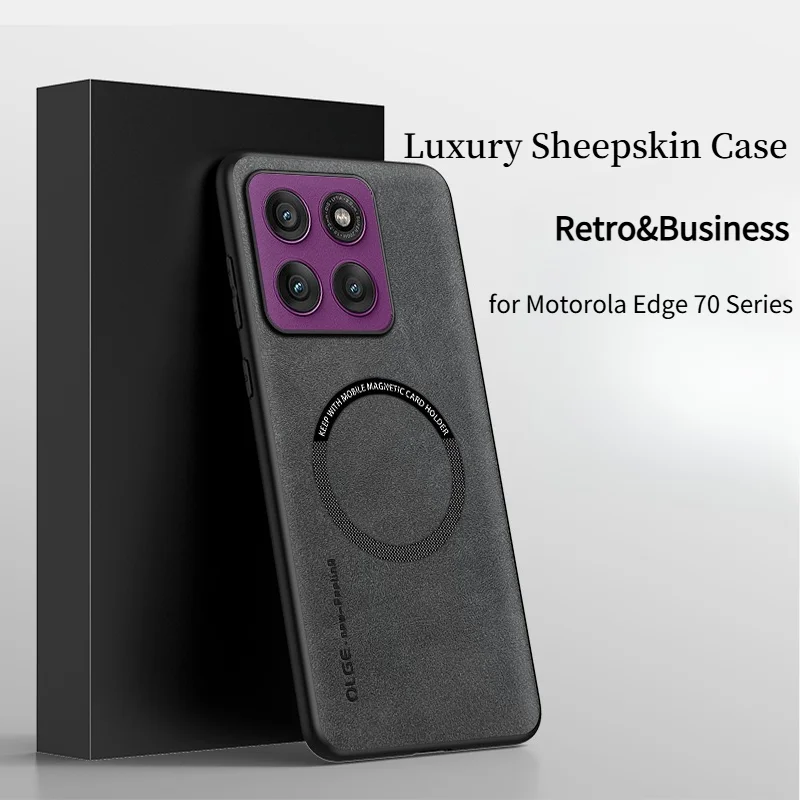 Luxurious Sheepskin Magnetic Phone Case Cover