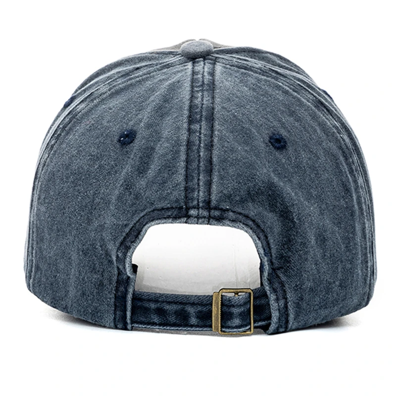 New Unisex Washed Cotton Cap Letter Embroidery Vintage Baseball Cap Men Women Adjustable Casual Outdoor Streetwear Hat