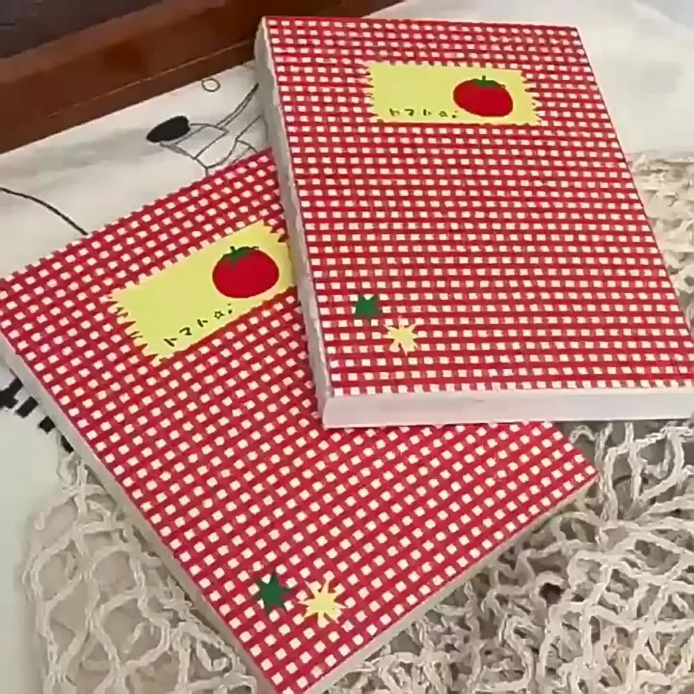 Premium Tomato Notebook: Versatile Blank Diary for Writing, Drawing, and Journaling