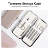 NATUHANA Anti-static Straight Eyelash Extension Tweezers Industrial Precision Curved Straight Lash Eyebrow Tweezers Makeup Tools 5