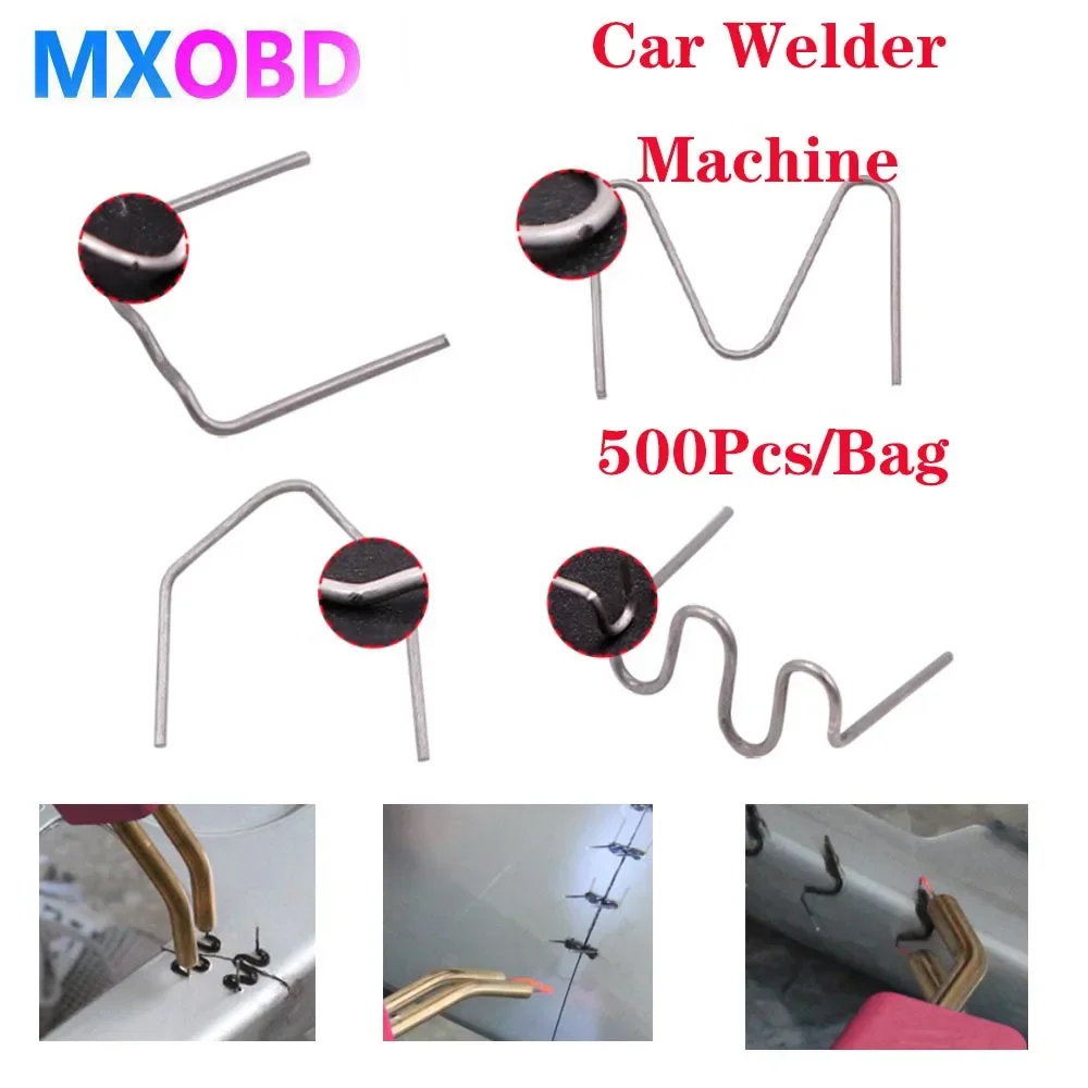 

Прямая поставка, плоская фотография, 500 шт./комплект, преднарезка 0,8 мм, 0,6 мм, волна, плоская фотография для пластикового степлера, Ремонтный сварочный аппарат