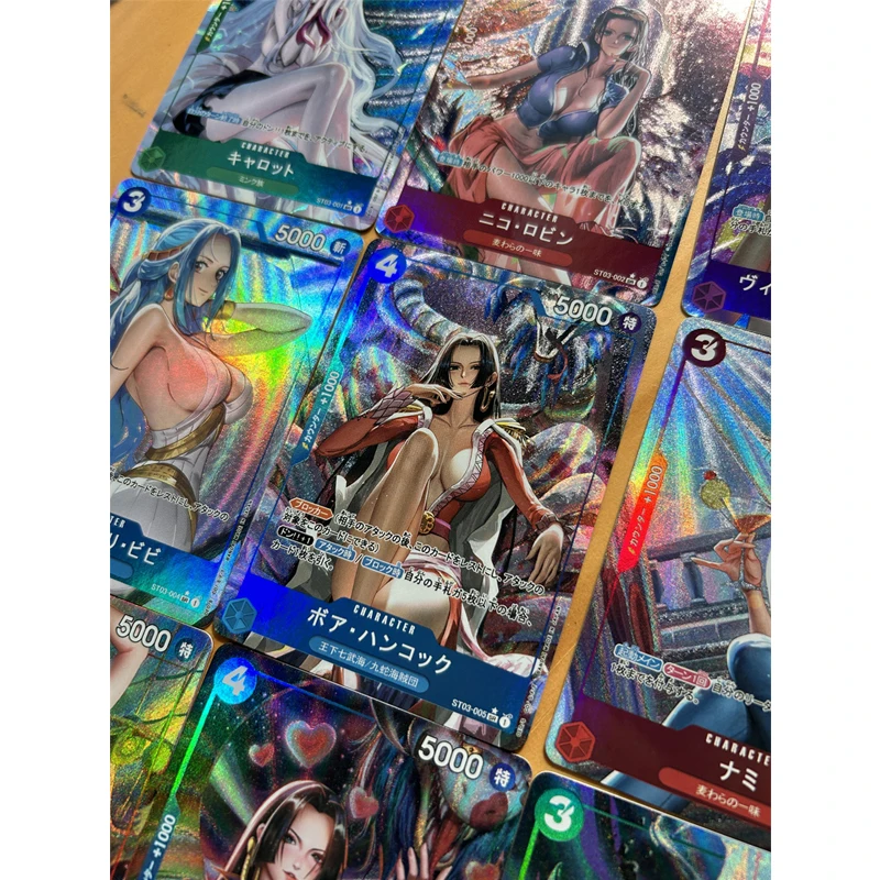 Anime One Piece Diy Opcg Hancock Nami Robin Yamato Vivi Uta Sabo Ace Collectible Cards Christmas Birthday Gifts Children's Toys