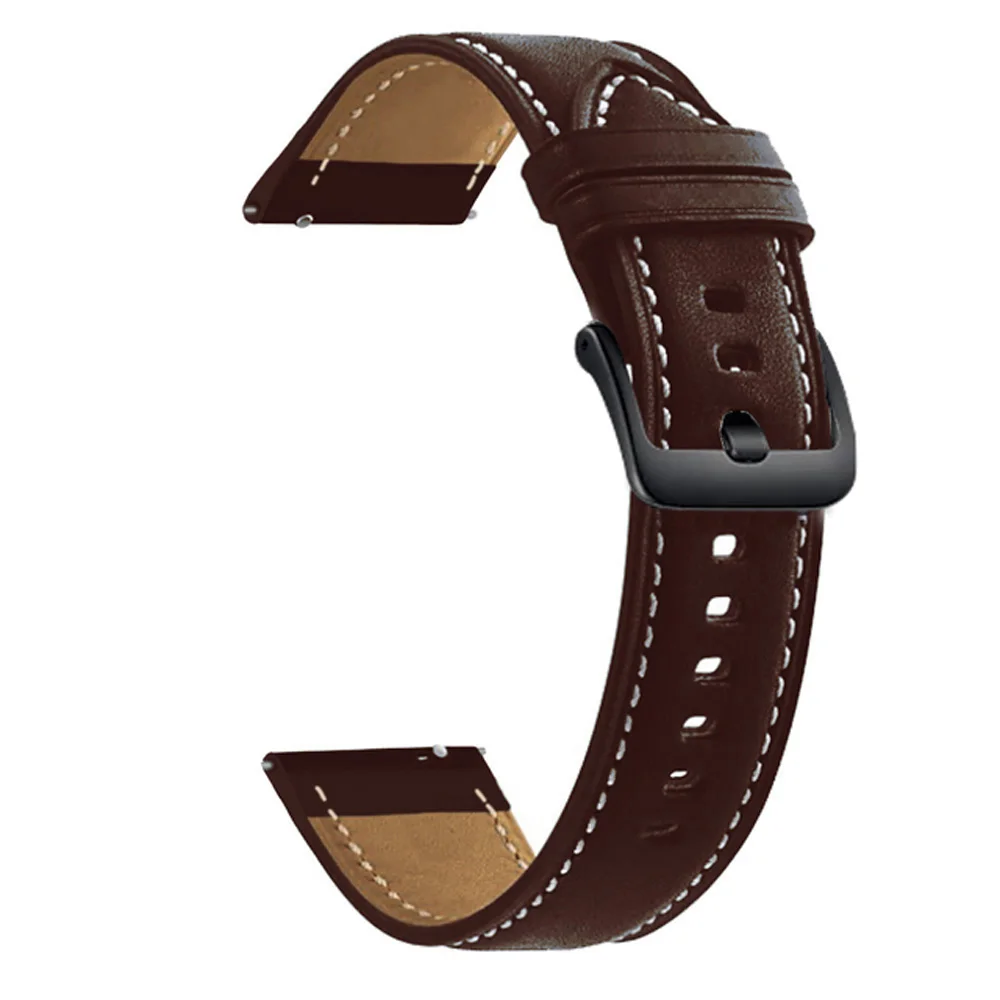 Premium 22mm Leather Watch Strap Bracelet - Replacement Accessory