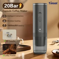 TINSOL New 3 in 1 Wireless Portable Espresso Machine Capsule Coffee Powder Travel Coffee Maker Smart Extraction Wireless Heating 1