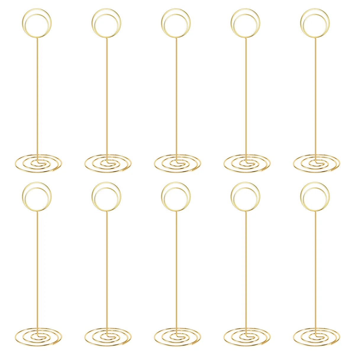 10Pcs Table Number Holders 8.75 Inch Place Card Holder Tall Table Number Stands for Wedding Party Graduation Reception place card holders
