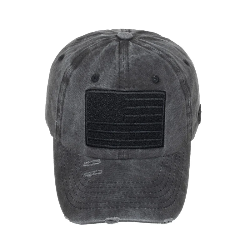 Outdoor Hunting Cap for Men Summer Sunshade Adjustable Snapback National Flag Embroidery Breathable Hat