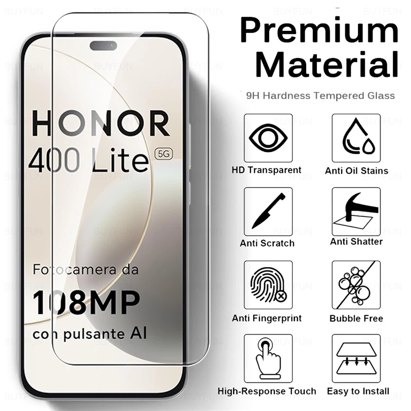 Screen Protector voor Honor 400 Lite 5G, 2 2 stuks 3D Screen Protector voor Honor 400 Lite 5G, 2 2 stuks 3D