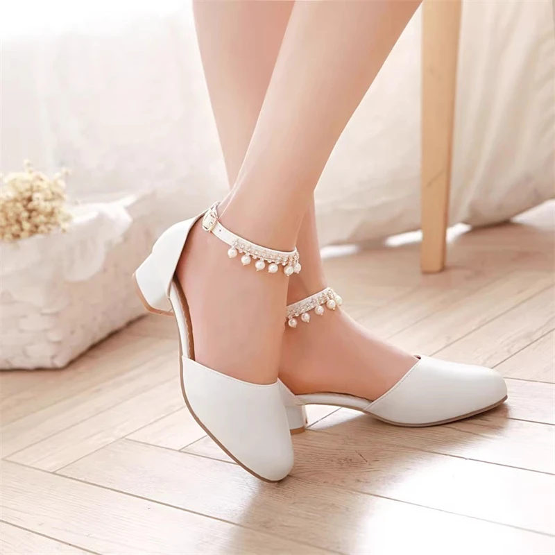 

New Children High Heels Girls Princess Shoes Spring Summer Moccasins Baby Toddler Dress Performance Dance Shoes Kids Sandals