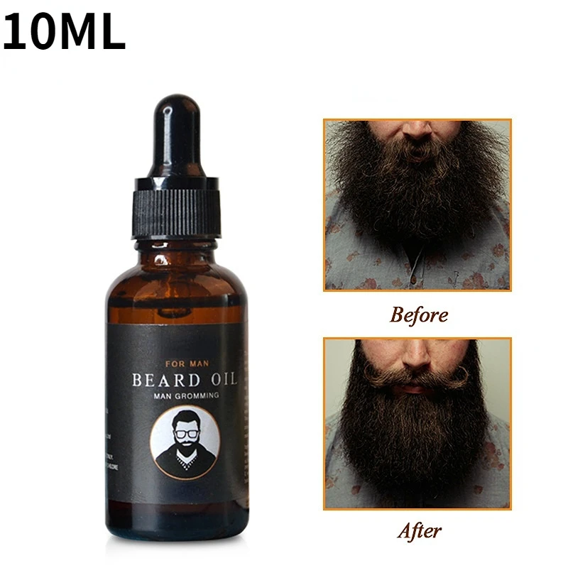 Men Natural Beard Growth Oil Moisturizing Smoothing Hair Growth Tools