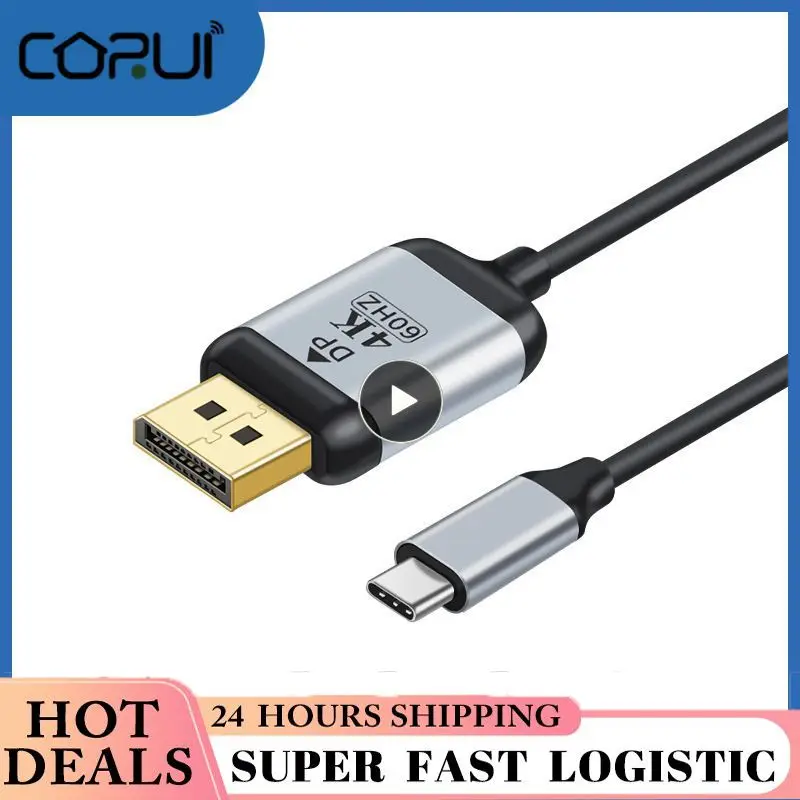 미니 디스플레이 포트 DP-디스플레이 포트 DP 1.2 HDMI 호환 어댑터 케이블, 수-수 6Ft 커넥터 케이블