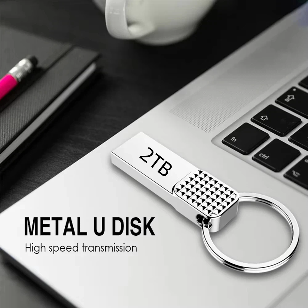 High-Speed 2TB Waterproof USB 3.0 Flash Drive - Durable Metal Design for Enhanced Data Storage and Transfer