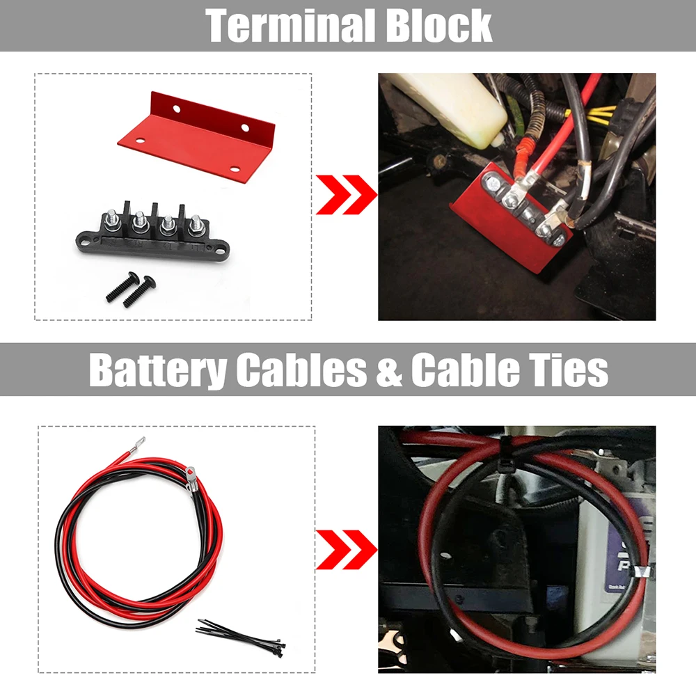 Motorcycle battery New cross-country motorcycle battery relocate kit for Polaris 2014-20 Sportsman 450 570