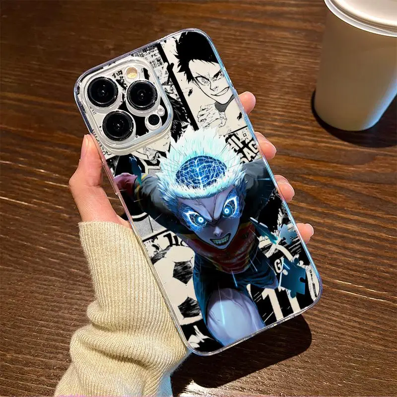Blue Lock X Yoichi Isagi Cool Anime Transparent Phone Case