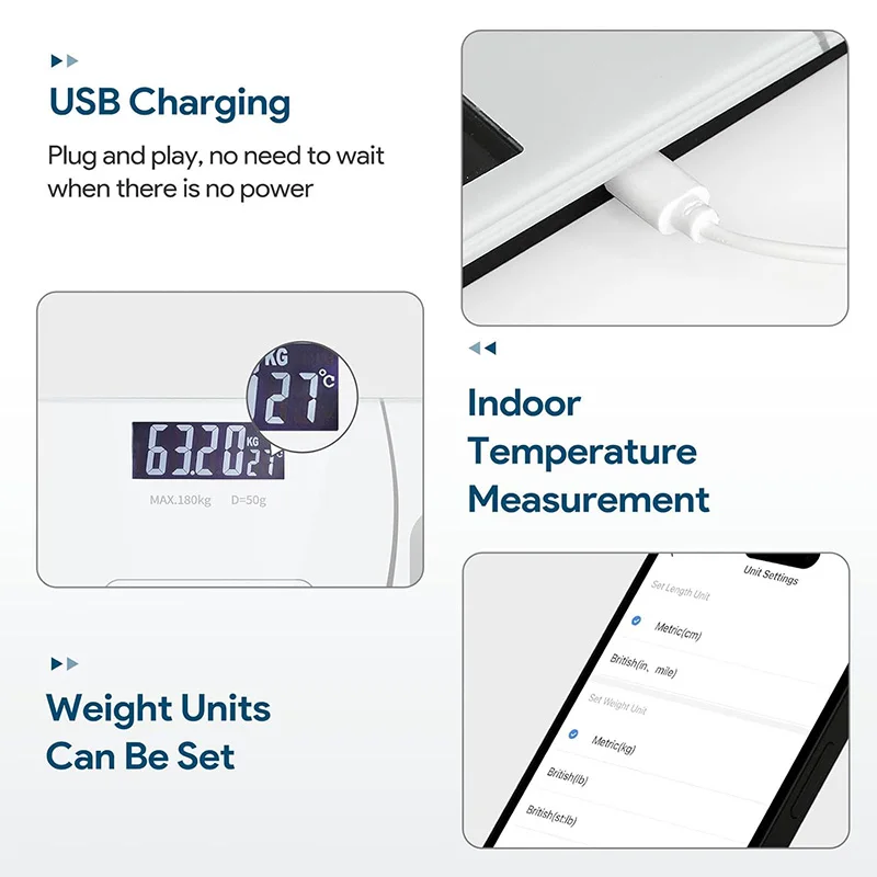 Special Electronic Scale for Body Management and Fat Loss Bluetooth Body Fat Scale with Smartphone App Home Weight Scale 6