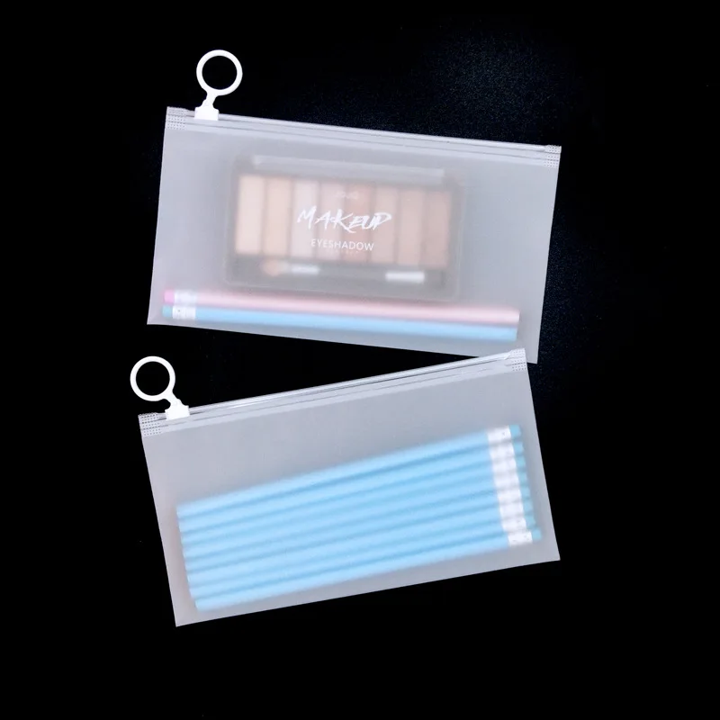 TETP-50 개 반투명 지퍼 가방 풀 링 여행 속옷 수영복 화장품 보관 포장 가방, 재 밀봉 가능 도매
