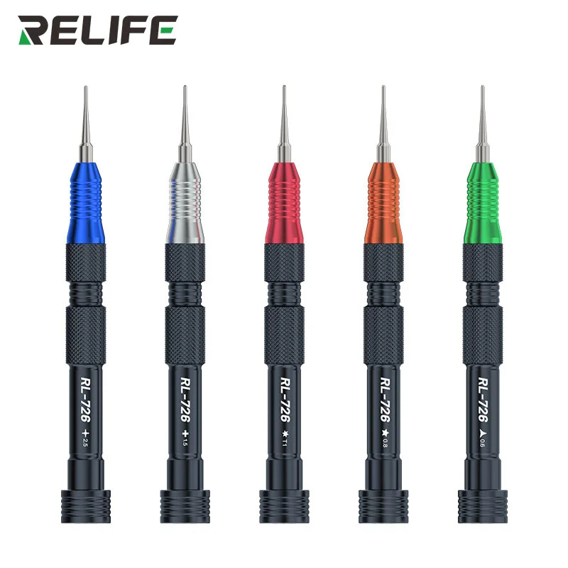 RELIFE RL-726 Precision Screwdriver 3D S2 Steel Screwdriver Bit Anti-slip For iPhone Bottom Internal Repair Disassembly Tools ﻿