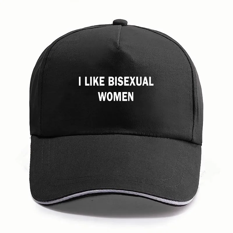 

I Like Bisexual Women Baseball Cap Funny Sarcastic Humor Jokes Y2k Hat Unisex Casual Caps
