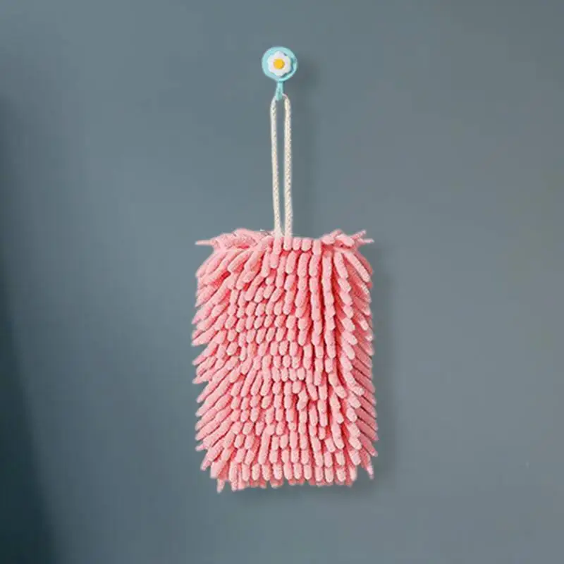 Chenille Hand Towel Kitchen Bathroom Absorbent Microfiber Hand Towel Ball With Hanging Quick Dry Microfiber Towels