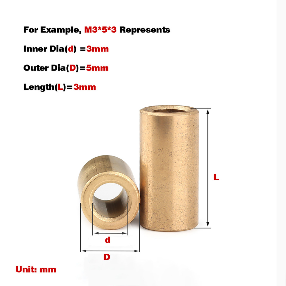 Powder Metallurgy Oil Bearing Copper Sleeve Pure Copper Shaft Sleeve