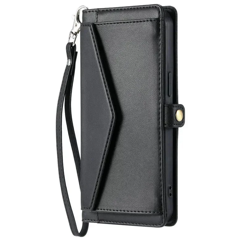 Luxury Crossbody Leather Wallet Case - Premium Phone Cover with Book Style Design