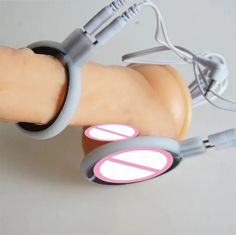 BDSM Electric Penis Cock Ring,Electro Shocker Cockring Sex Toys,Estim E stim E-stim,Electrostimulator Electrosex Electroshock