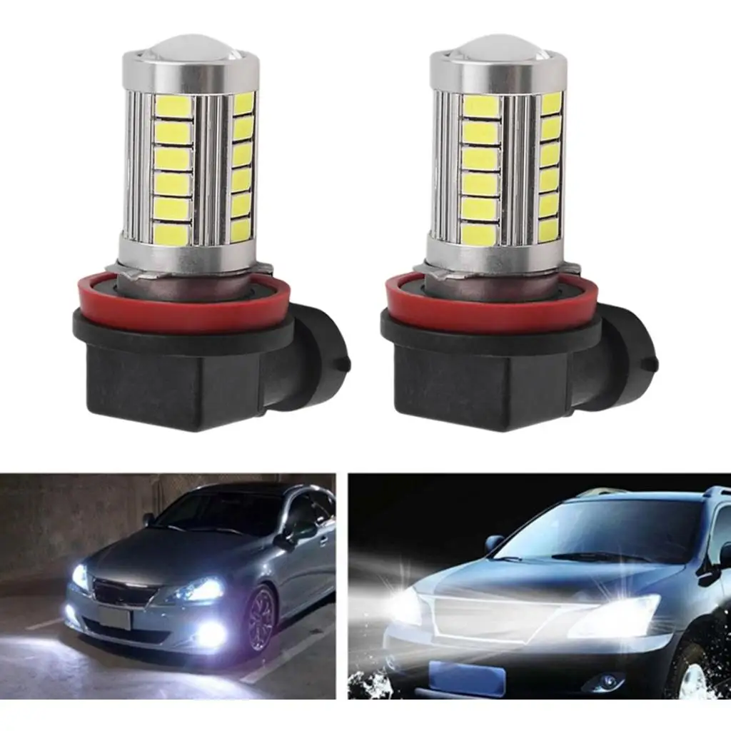 Xenon White H11 21 LED Fog Driving Light Bulbs 2x 12V ~ 24V for Cars auto led light