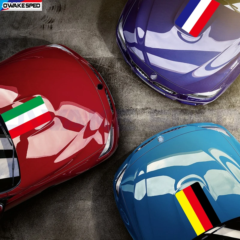 Tricolore Racing Sport Stripes Car Body Hood Roof Tail Decor Decalcomania In Vinile Per Bmw 1/2/3/4/5/6 Series M3 M4 Accessori Personalizzati