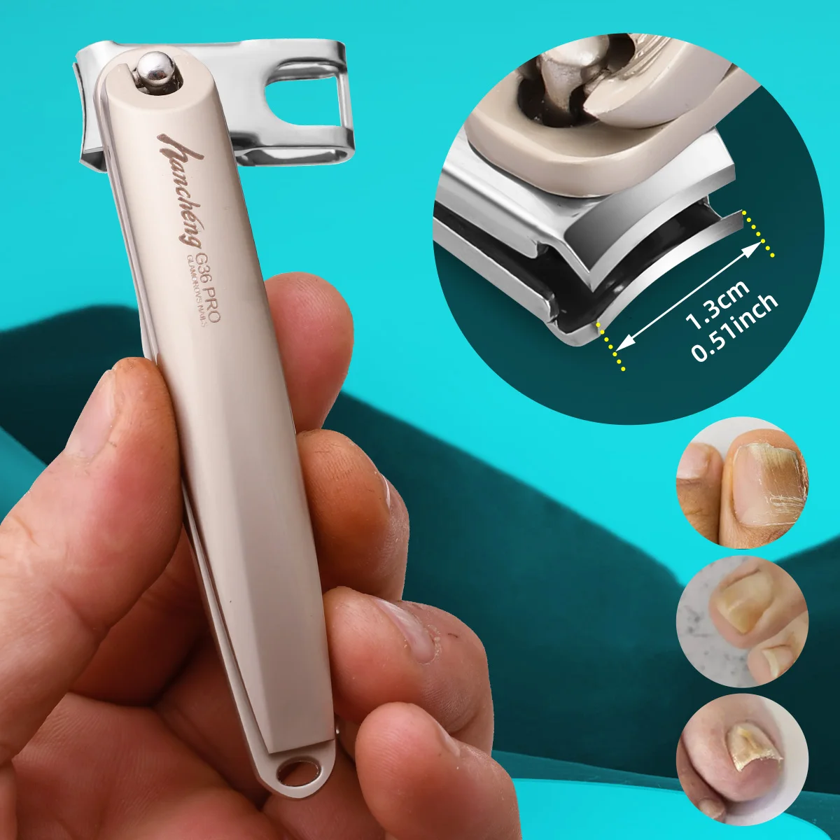 1PCS G36 PRO nail clippers high quality stainless steel nail clippers anti-splitting rotary type convenient quick sharp nail cli 5