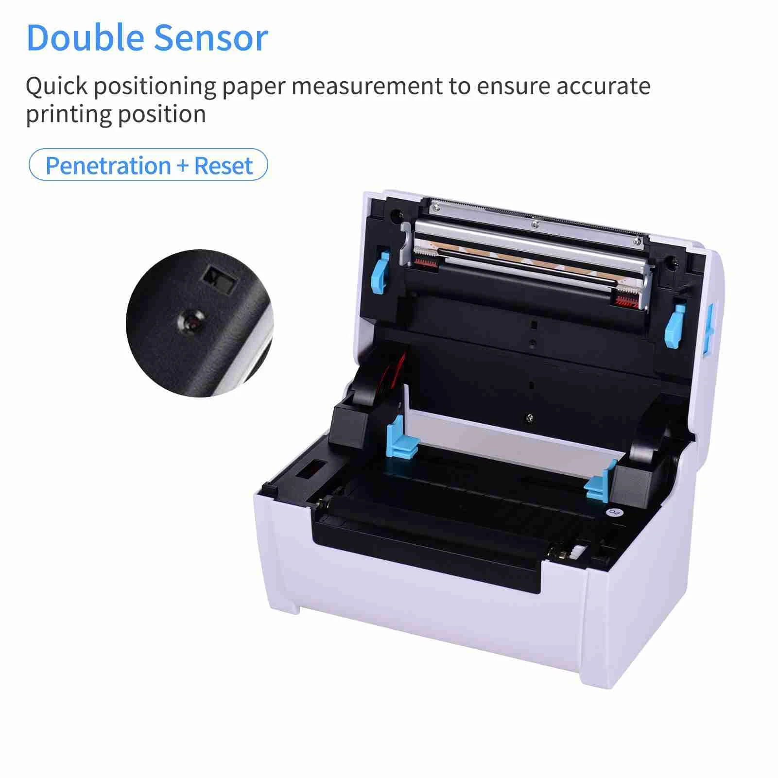 【Flash】Shipping Label Printer Clear Printing 160mm/s Speed Printing Label Printer for Warehouse Store Warehouse Label Printer