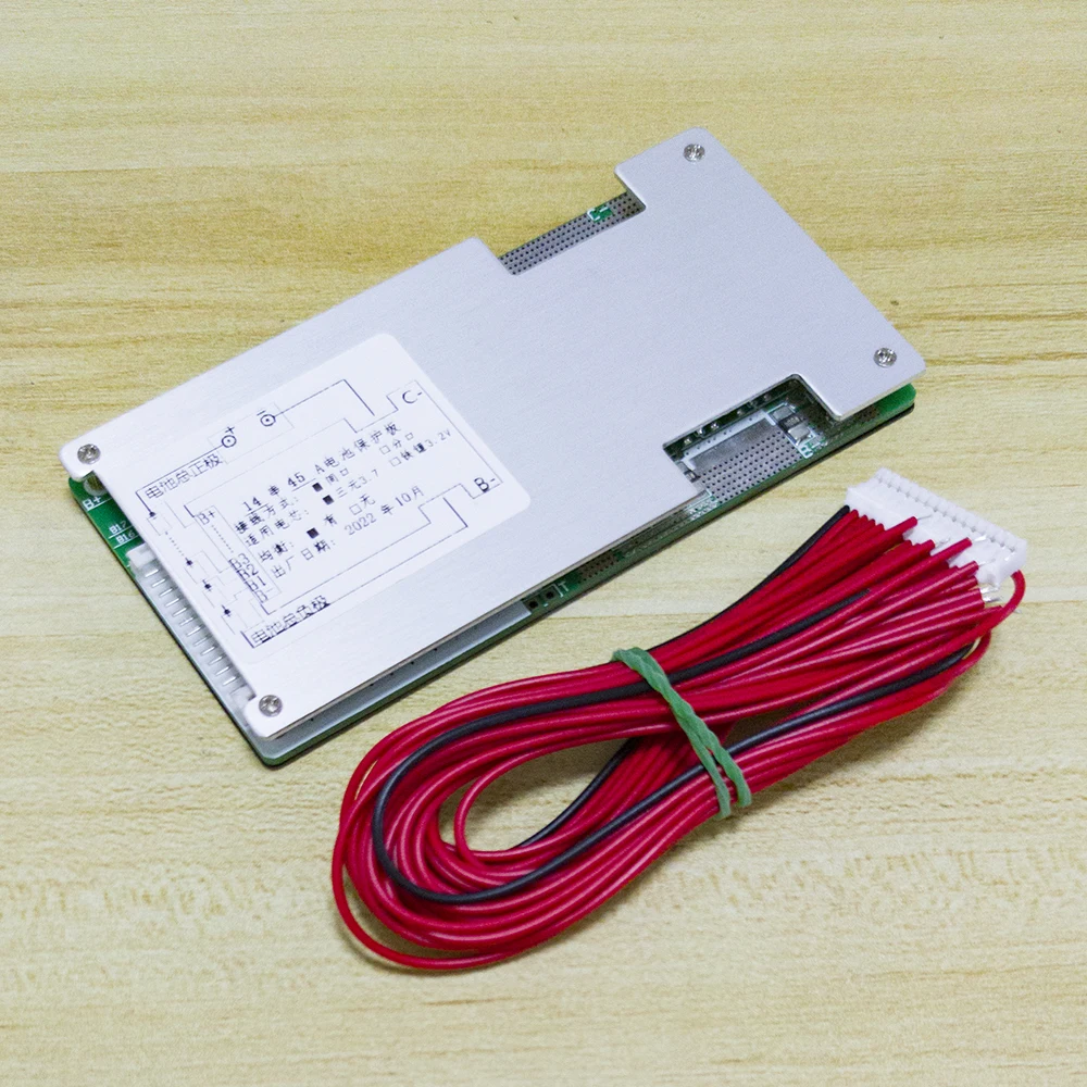 

14S 45A 48V 18650 Lithium Battery Protection Board BMS PCB Over Charge Discharge Current Short Circuit Equalizer Balancer