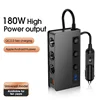 180W Cigarette Lighter Splitter Quick Charge 3.0 Car Charger Adapter 12V/24V 4 Port USB Charging Socket For Phone IPad 5