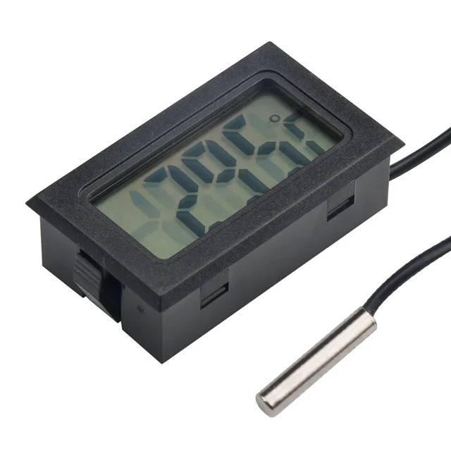 FY-10 LCD Digital Thermometer Aquarium Car Water Bath Temperature Tester Detector Monitor Embedded Temperature Sensor 1M 3M 5M 3