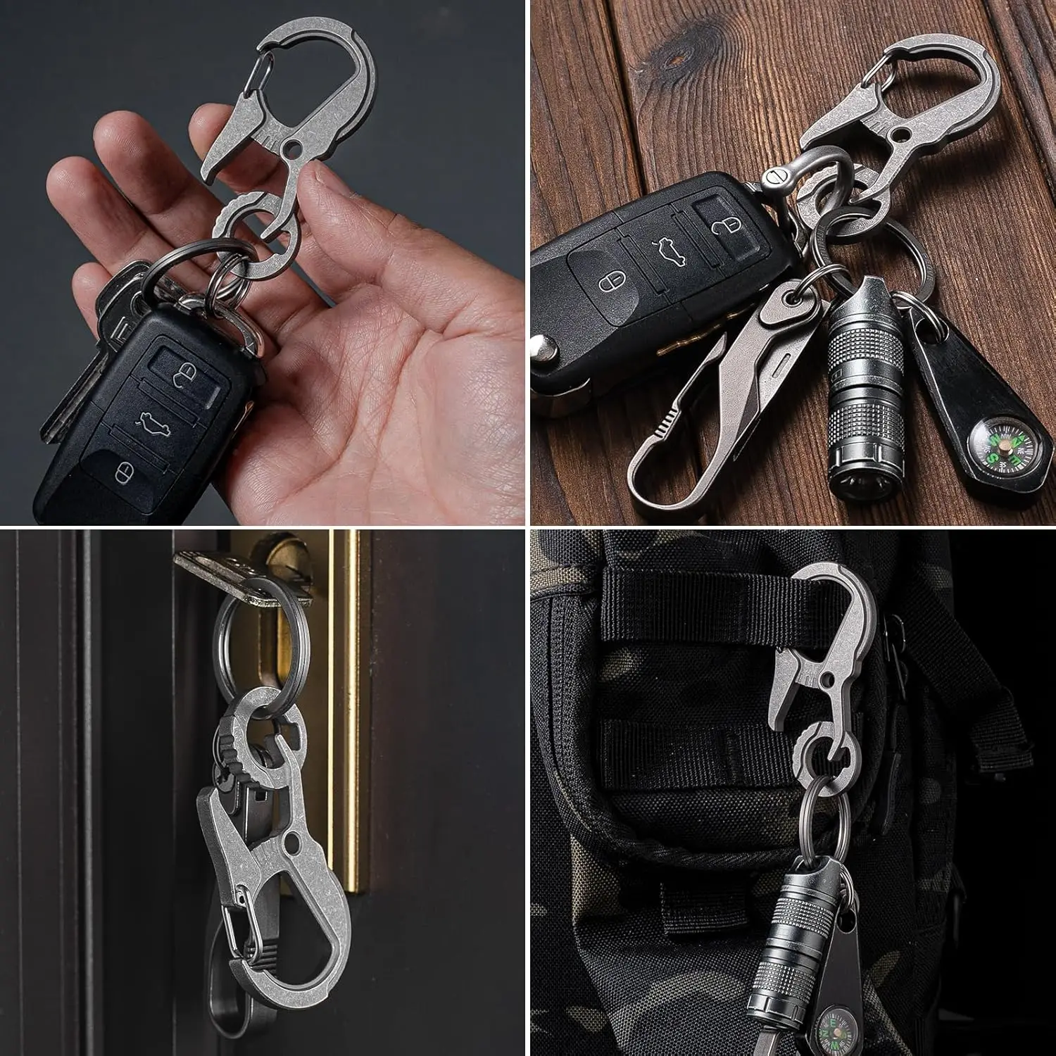 Heavy Duty Key Chain Mikacin Heavy Duty Titanium Keychains