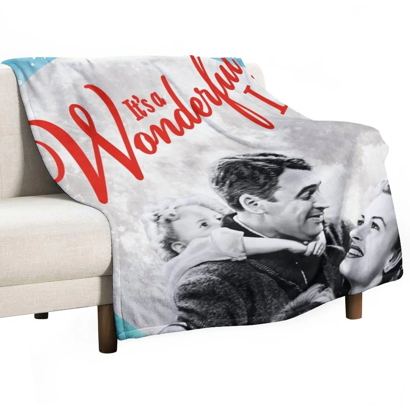 

Its a Wonderful Life Vintage Christmas Classic Throw Blanket Moving Blanket Plaid Extra Large Throw Blanket
