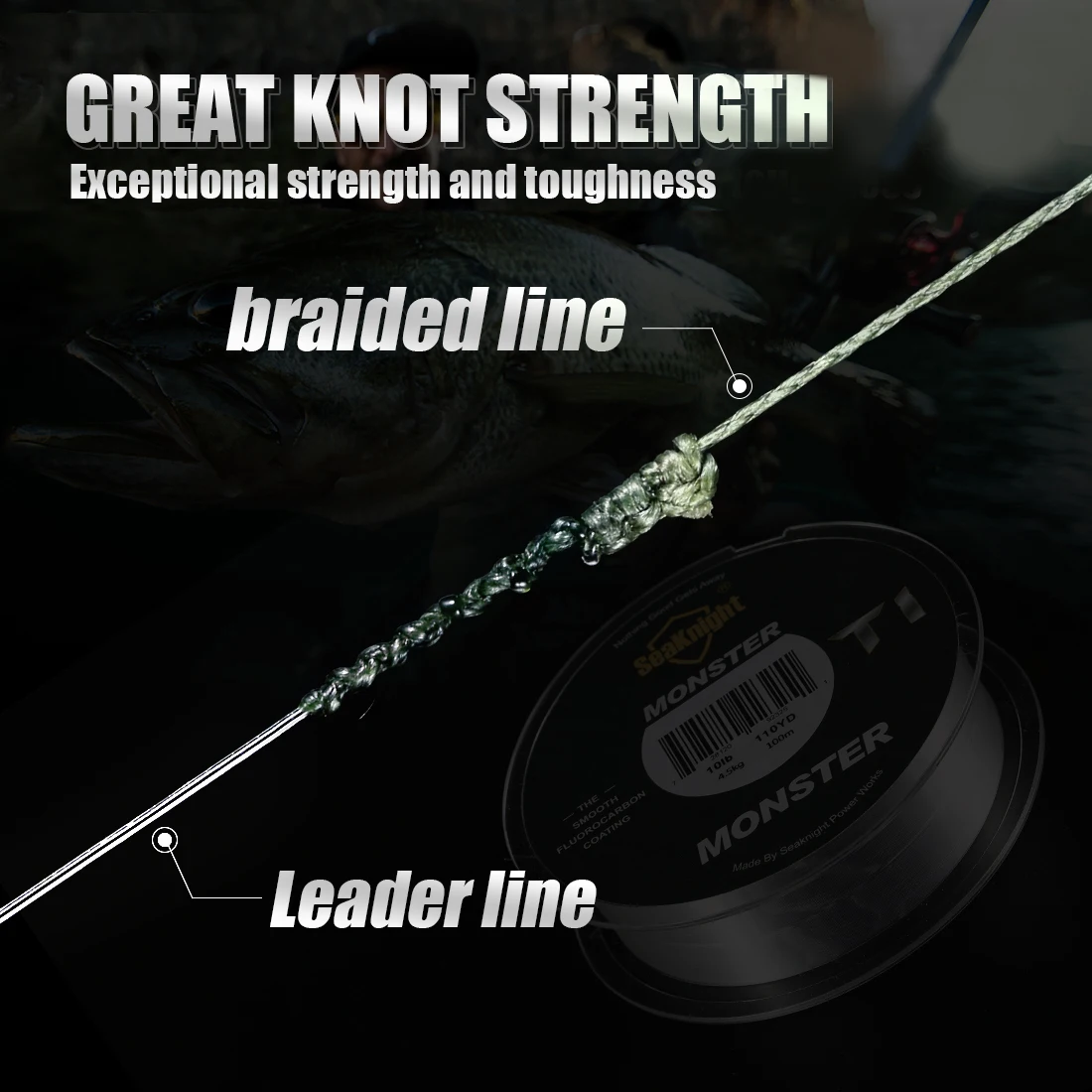 SeaKnight Brand NANO Series 100M 300M Fishing Line 4 Strands