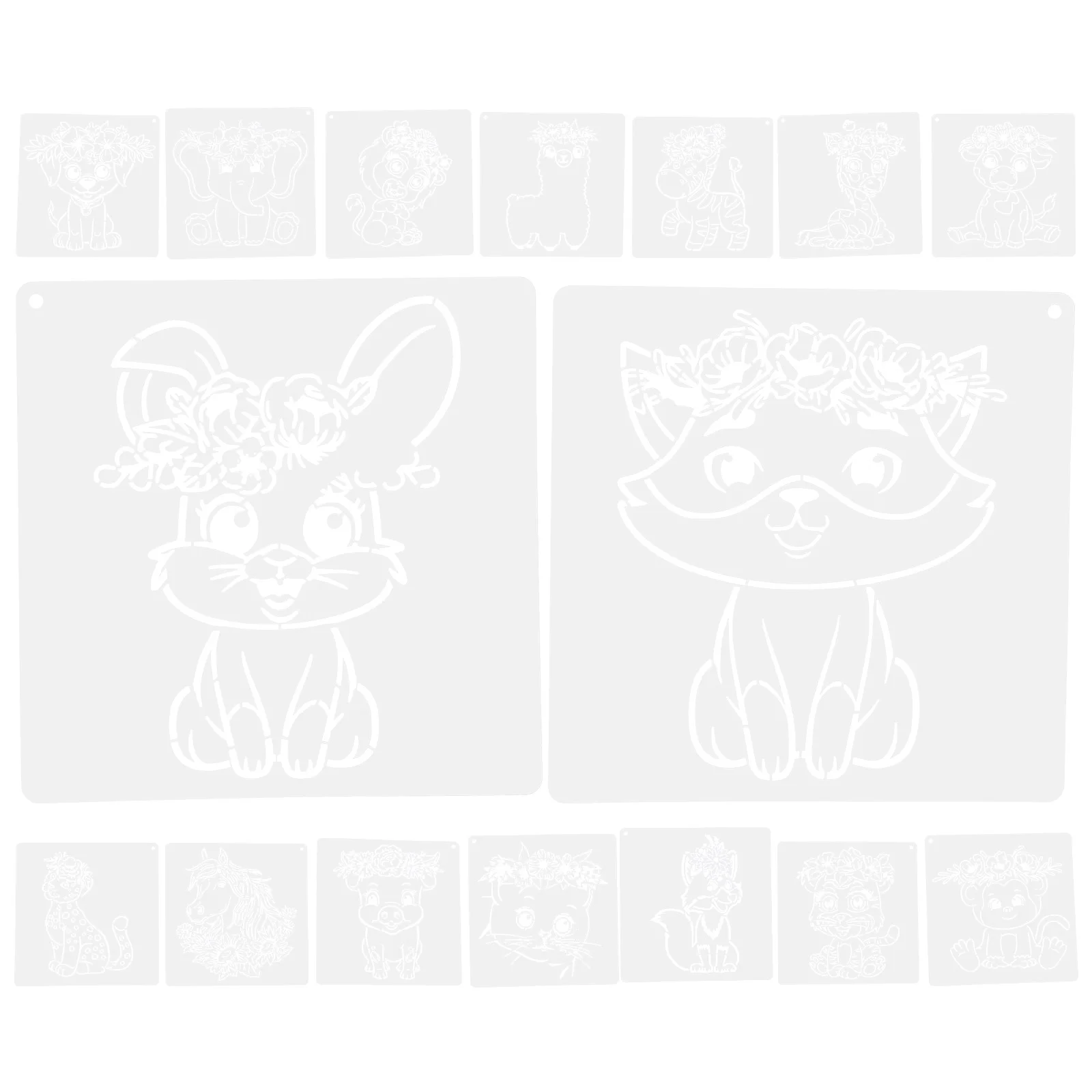 Рисунок 2 - шаблоны для Граффити животных Цветочные