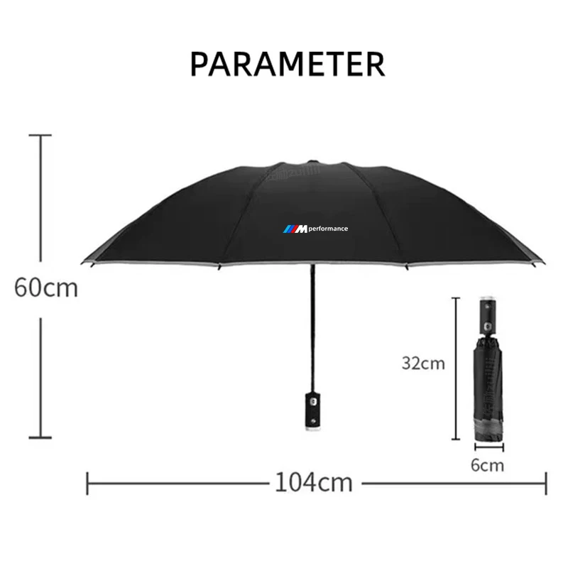 Car Automatic Folding Windproof Sunshade Umbrella For BMW M Performance E39 E46 E60 E90 E91 G80 F10 F15 F25 F20 F30 G20 X1 X3 X5