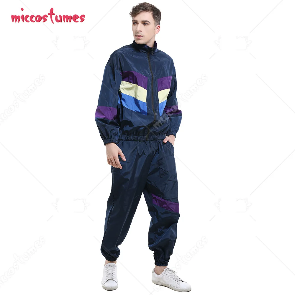 Shell Suit 80s Vintage Sportswear Retro Fashion Tracksuits Costume Outfits  for Men and Women